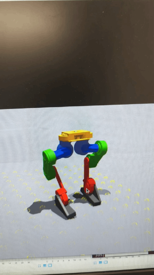 Legged robot control demo